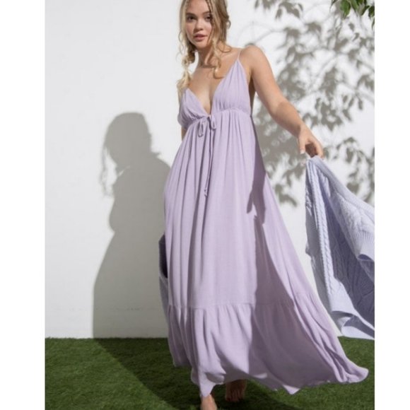 Papermoon Dresses & Skirts - 74423  Plunging Maxi Dress